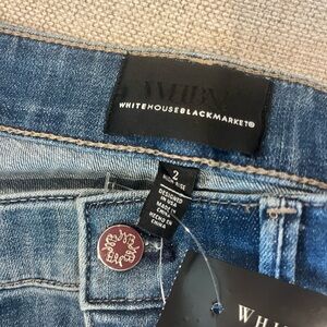 White House Black Market High Rise Blue Jeans
